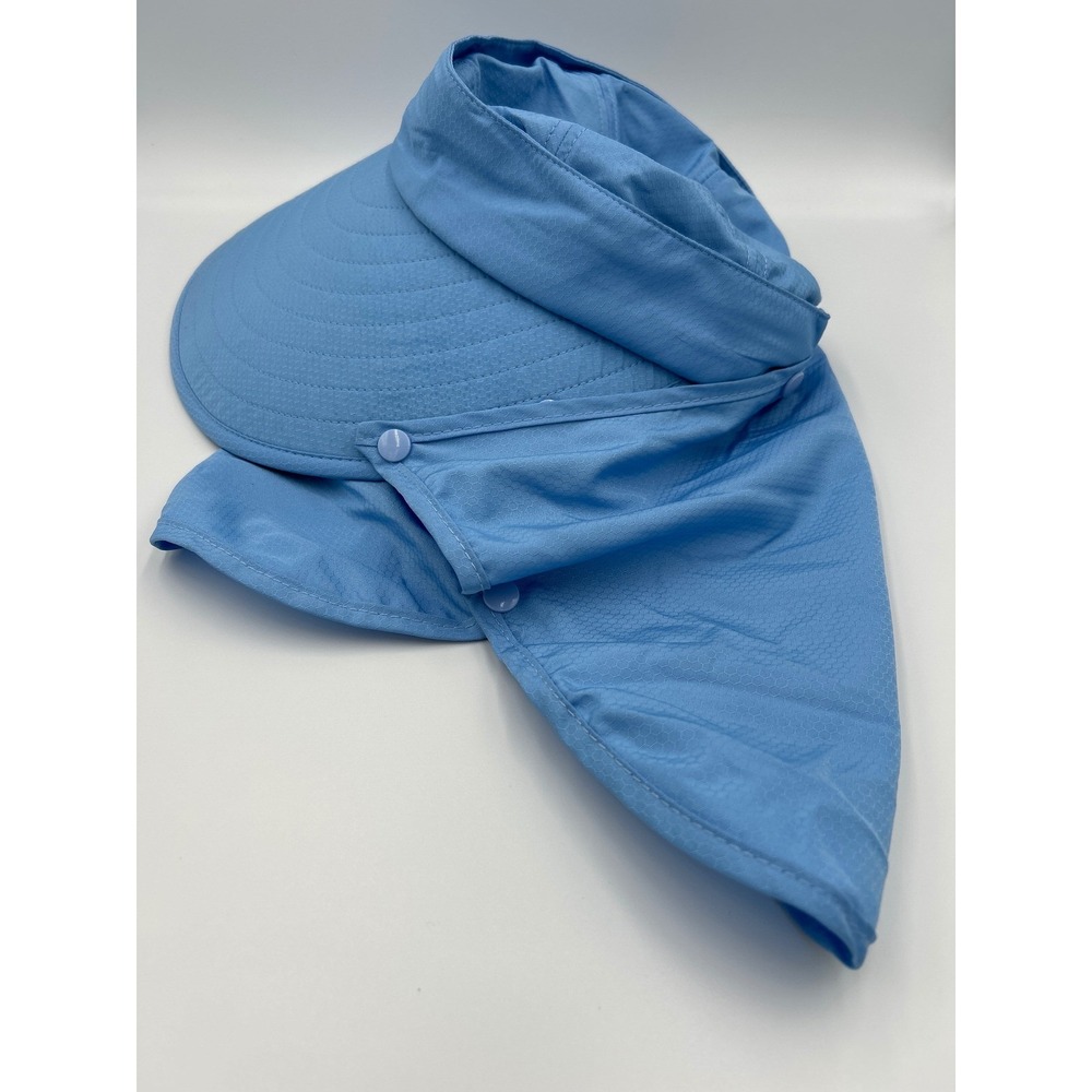 Pescadores UPF 50 Sun Hat Neck‎ Flap Bucket Cap Blue One Size Fishing Hiking